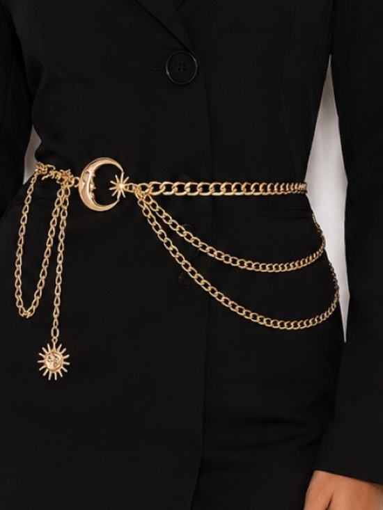 Anthropologie Accessories - Moon star chain waist belt